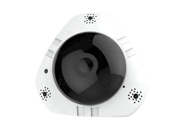 Câmera de segurança interna panorâmico de 360 Wifi, câmara de segurança sem fio do IP com visão noturna