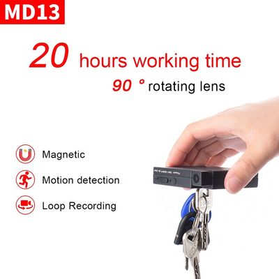 Detecção de movimento 1500mAh magnético Mini Body Camera