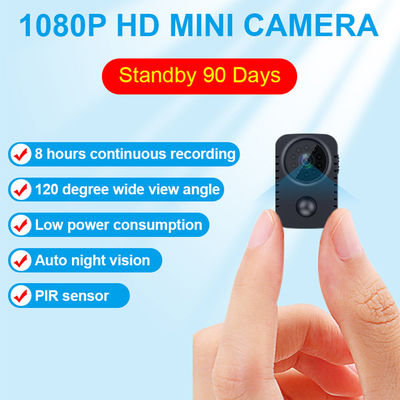 Câmera Mini Camcorders de HD 1080P Smart PIR Sensor Night Vision Body